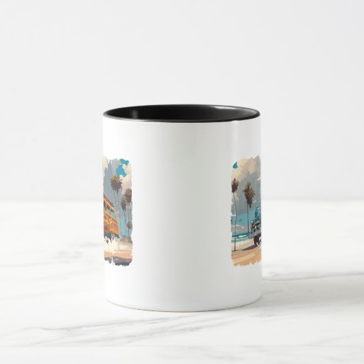 Mug Wagon classique en bois (Centre)