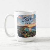 Mug Waikiki Beach Honolulu Oahu Hawaii Retro (Gauche)