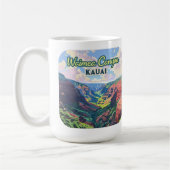Mug Waimea Canyon Kauai Hawaii Paysage Rétro (Gauche)