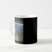 Mug Wait I'm Goated Funny Thinking Monkey Meme Gen Z H (Devant gauche)