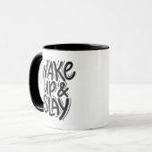 Mug Wake Up and Slay Motivational Inspirational Quote (Devant gauche)