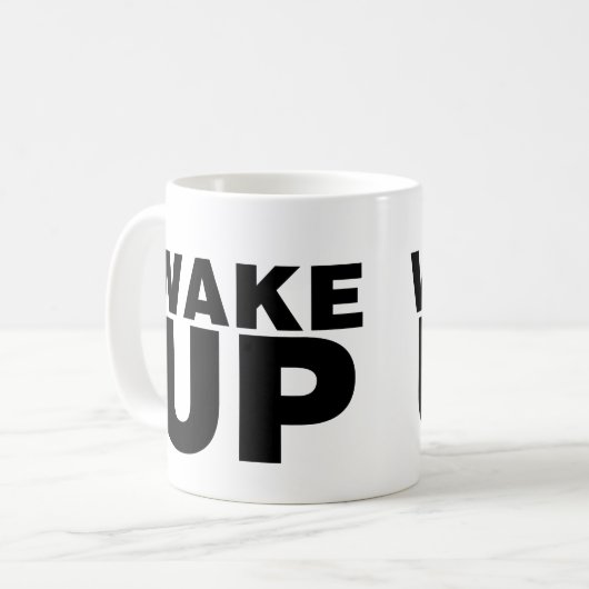 Mug Wake up Black (Devant gauche)
