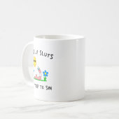 Mug Wake Up S It's Time To Sin Funny Animal Meme (Devant gauche)