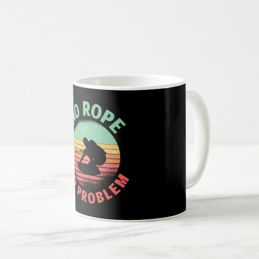 Mug Wakeboard No Rope No Problem Retro Wakeboarder (Devant droit)
