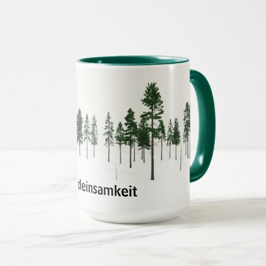 Mug Waldeinsamkeit Forest Solitude Aesthetic (Devant droit)