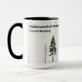 Mug Waldeinsamkeit Nature Lover Personalized (Gauche)