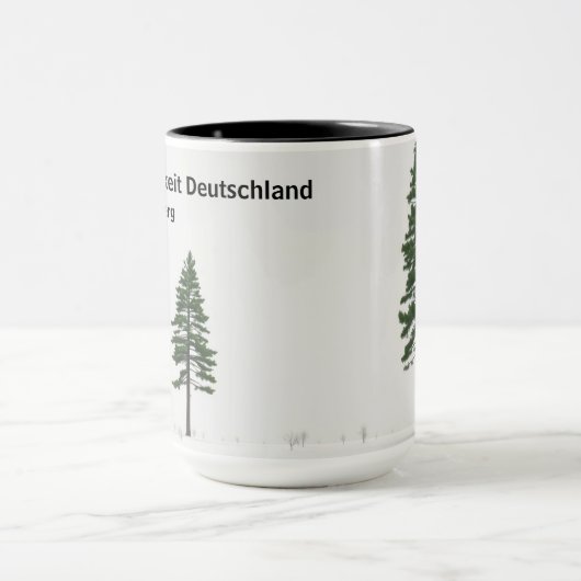 Mug Waldeinsamkeit Nature Lover Personalized (Centre)