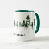 Mug Waldeinsamkeit Solitude forestière Esthétique (Devant droit)