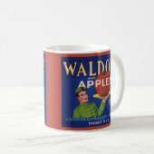 Mug Waldorf Apples 1920 crate étiquette print (Devant droit)