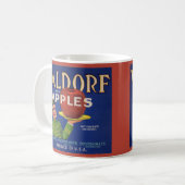 Mug Waldorf Apples 1920 crate étiquette print (Devant gauche)