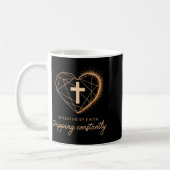 Mug Walking By Faith Tripng Constantly Funny Christian (Gauche)