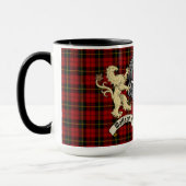 Mug Wallace Clan Badge & Tartan (Gauche)