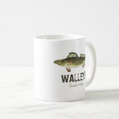 Mug Walleye Fish Pêcheur moderne Pêcheur pêcheur pêche (Devant droit)