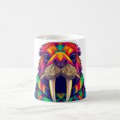 Mug Walrus dans Scarf Funny T-shirt (Centre)