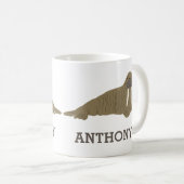 Mug Walrus Graphic Style réaliste Illustration (Devant droit)