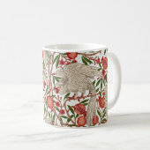 Mug Walter Crane Cacatoès blanc Grenade rouge Art (Devant droit)