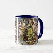 Mug Walter Crane Ships, Dames gracieuses, Art Nouveau (Devant droit)