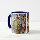 Mug Walter Crane Ships, Dames gracieuses, Art Nouveau (Devant gauche)