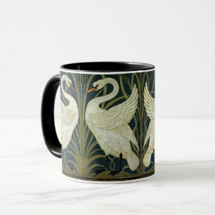 Mug Walter Crane Swan & Rush et Iris victorien