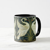 Mug Walter Crane Swan & Rush et Iris victorien  (Devant droit)