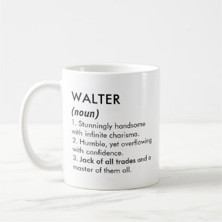 Mug Walter name, Editable name, Custom name
