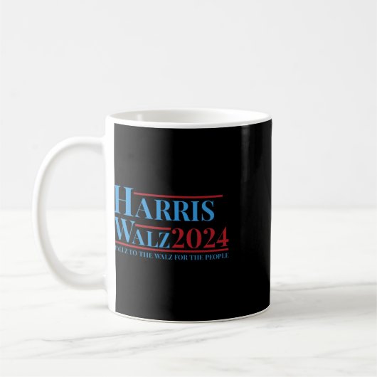Mug Walz 2024 Campagne Kamala Harris Tim Walz Drôle Te (Gauche)