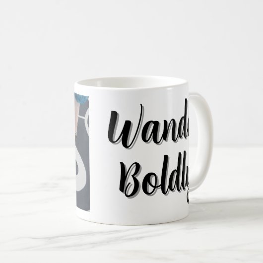 Mug Wander Boldly (Devant droit)