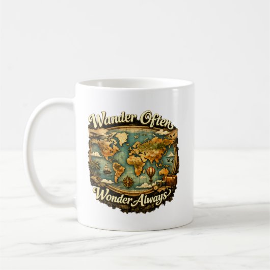 Mug Wander Often Wonder Always (Gauche)