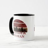 Mug Wander randonnée randonnée femme camping vintage (Devant gauche)