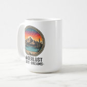Mug Wanderlust Desert Dreams Retro Sunset Travel (Devant gauche)