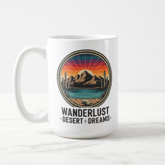 Mug Wanderlust Desert Dreams Retro Sunset Travel