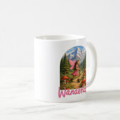 Mug Wanderlust Mountain Fairy Hiker Fairycore Mushroom (Devant droit)