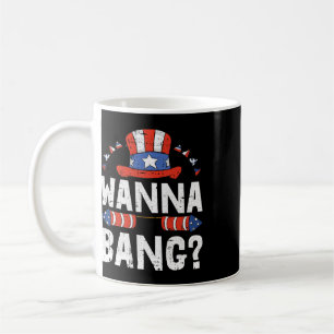 Mug Wanna Ng 4 juillet drôles de feux d'artifice patri