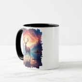 Mug Wapiti au reflet du lac Sunset Mountain (Devant gauche)