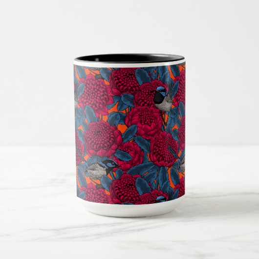 Mug Waratah rouge et brunes (Centre)