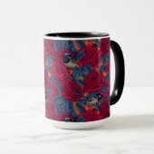 Mug Waratah rouge et brunes (Devant droit)