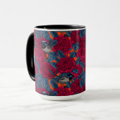 Mug Waratah rouge et brunes (Devant gauche)