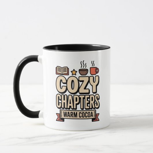 Mug Warm Cocoa & Cozy Chapters Holiday (Gauche)