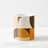 Mug Warm Orange Geometric Composition (Centre)