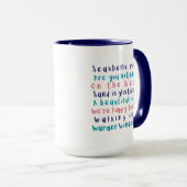 Mug Warmer Wonderland Typographie tropicale Noël (Devant droit)