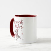 Mug Warmest Wishes – Cozy Winter Bird (Devant gauche)