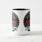Mug Warning 8 Pounds of Pure Audacity (Centre)