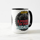 Mug Warning 8 Pounds of Pure Audacity (Devant droit)