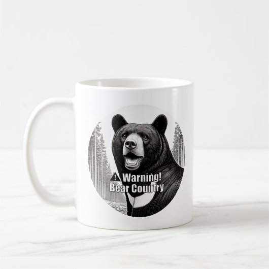 Mug Warning Bear Country (Gauche)