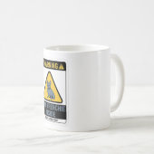 Mug Warning Blue Frenchie Inside Funny French Bulldog (Devant droit)