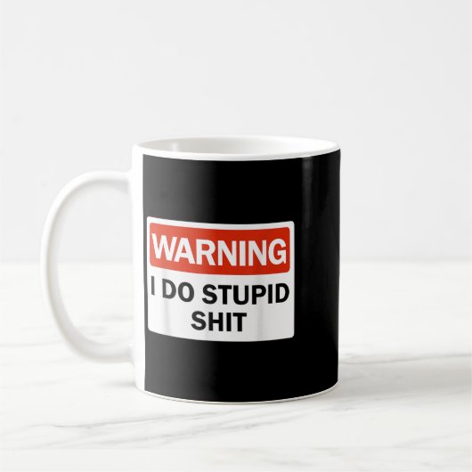 Mug Warning I Do Stud Funny Warning I Do Stud (Gauche)