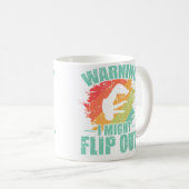 Mug Warning I Might Flip Out Parkour Sport (Devant droit)