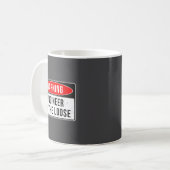 Mug Warning Sign - Engineer On The Loose Funny Job Quo (Devant gauche)