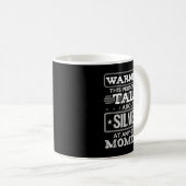 Mug Warning This Person May Talk About Silver Funny Qu (Devant droit)