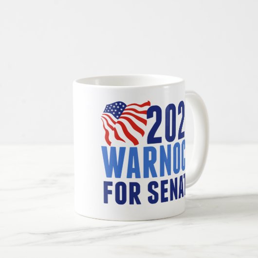 Mug Warnock pour le Sénat (Devant droit)